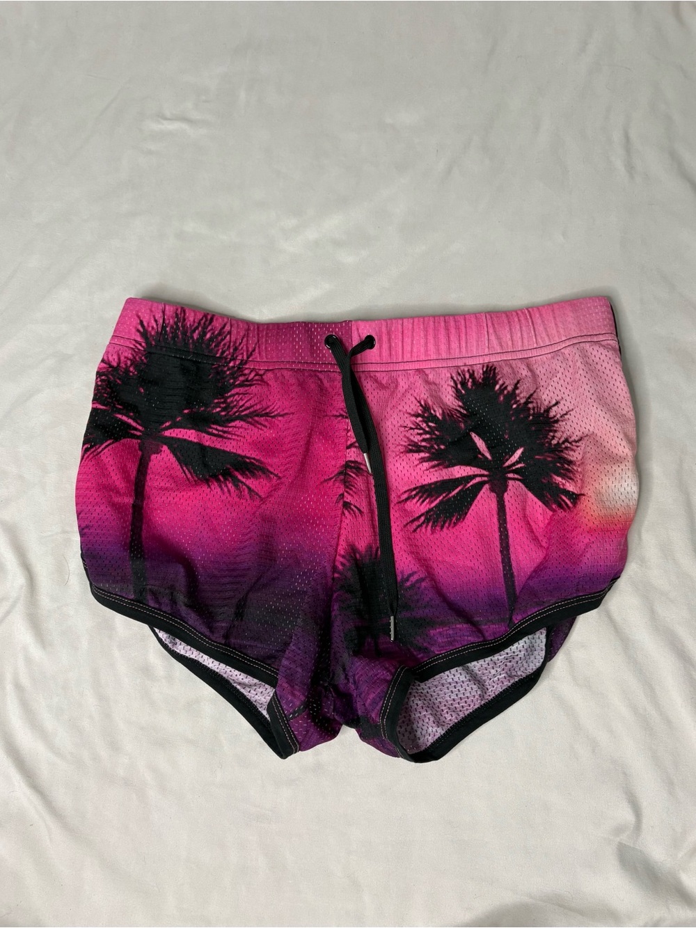 Andrew Christian Pink Gradient Palm Tree Men’s Swimwear